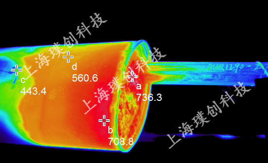 Avio(NEC)紅外熱像儀汽車(chē)排氣管溫度場(chǎng)分布應(yīng)用